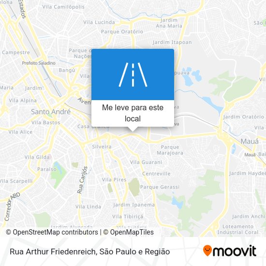 Rua Arthur Friedenreich mapa