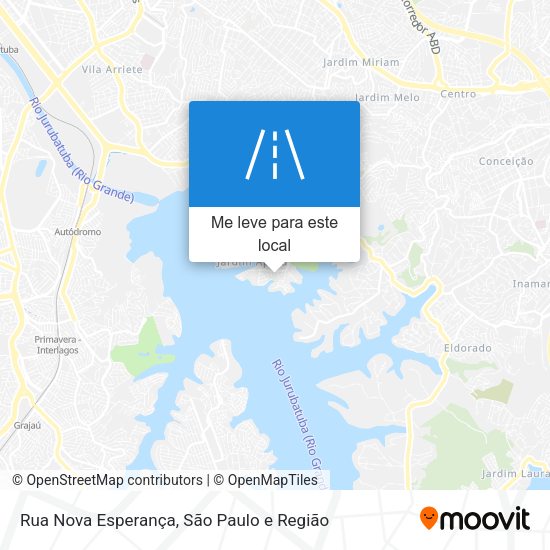 Rua Nova Esperança mapa