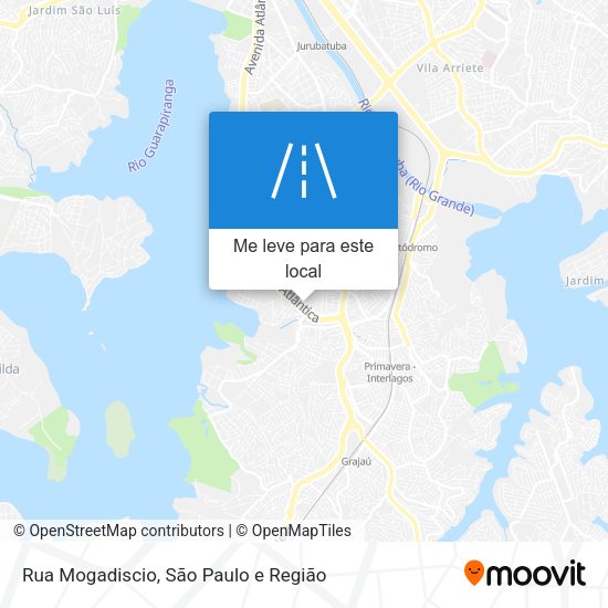 Rua Mogadiscio mapa