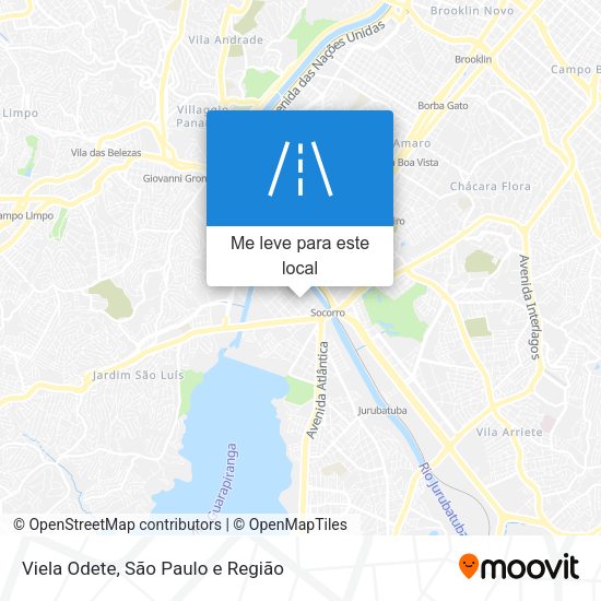Viela Odete mapa