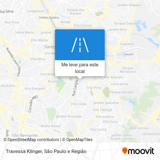 Travessa Klinger mapa
