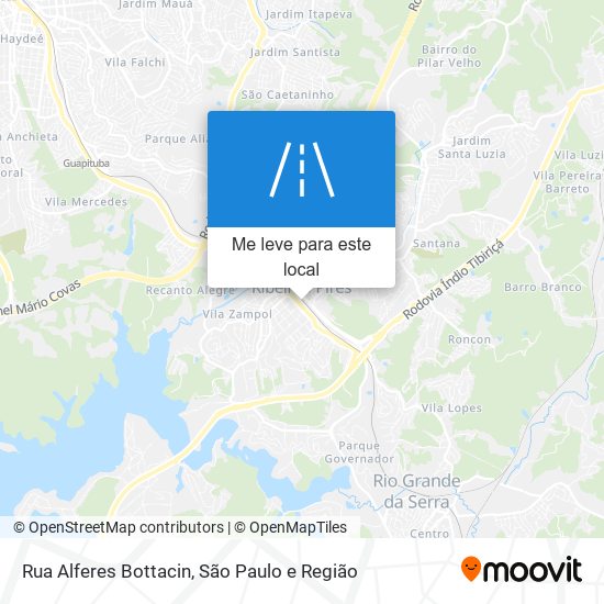 Rua Alferes Bottacin mapa