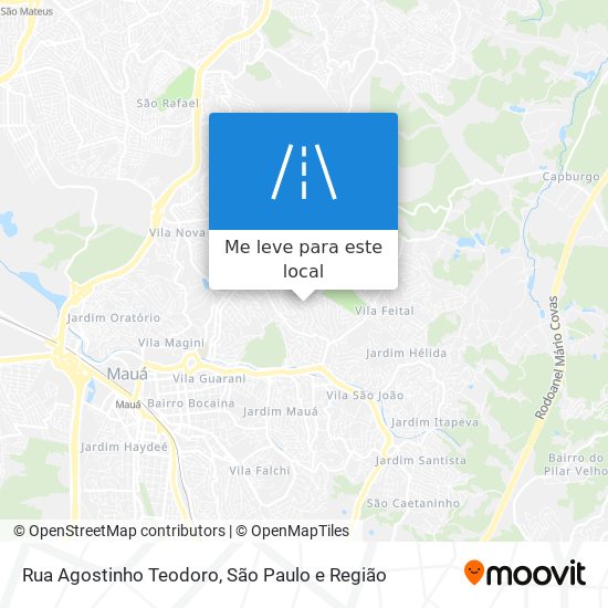 Rua Agostinho Teodoro mapa