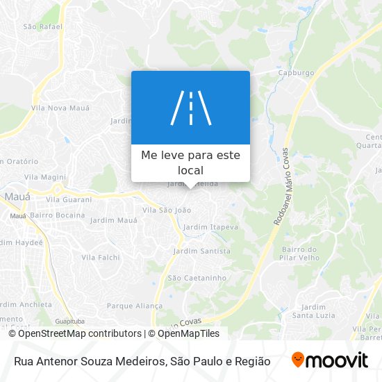 Rua Antenor Souza Medeiros mapa