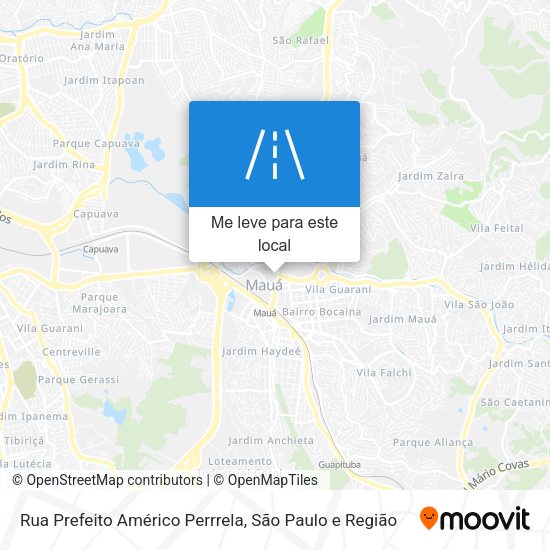 Rua Prefeito Américo Perrrela mapa