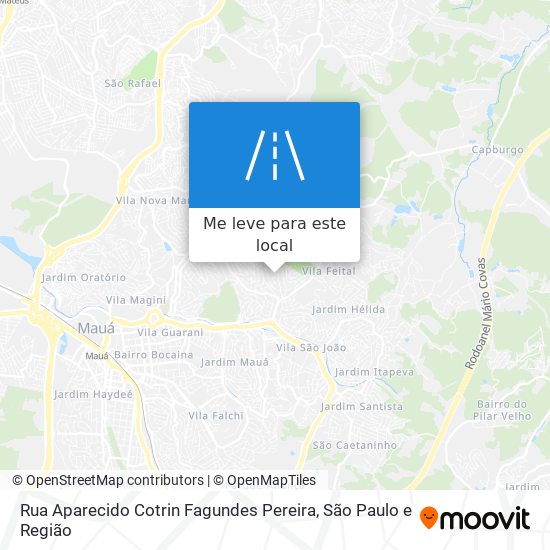 Rua Aparecido Cotrin Fagundes Pereira mapa