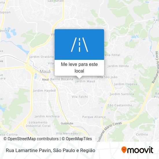 Rua Lamartine Pavin mapa
