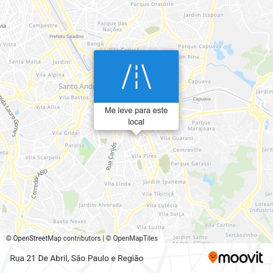 Rua 21 De Abril mapa