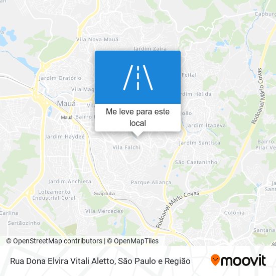 Rua Dona Elvira Vitali Aletto mapa