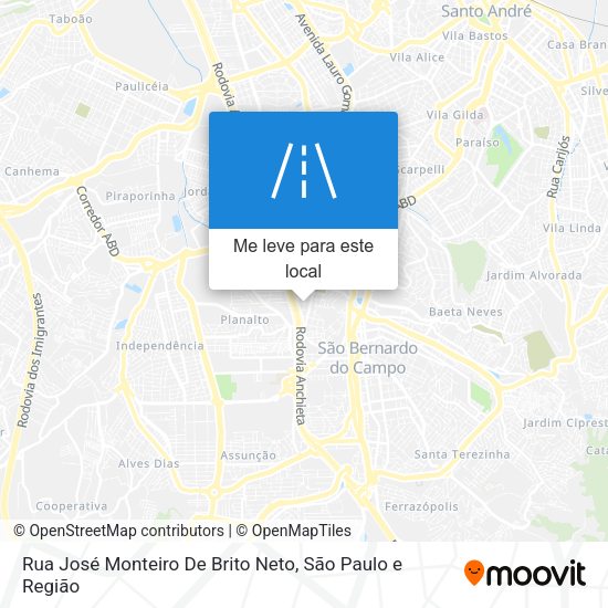 Rua José Monteiro De Brito Neto mapa
