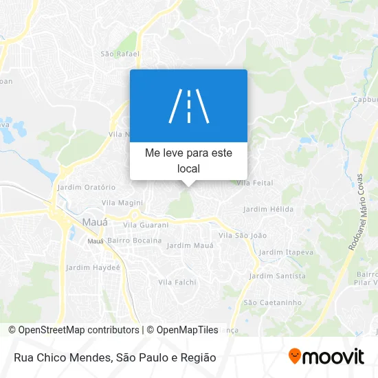 Rua Chico Mendes mapa