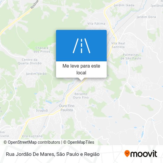 Rua Jordão De Mares mapa
