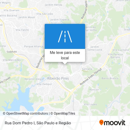 Rua Dom Pedro I mapa