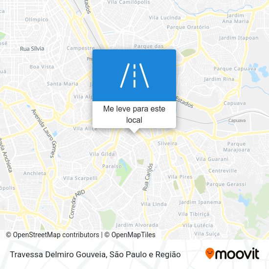 Travessa Delmiro Gouveia mapa