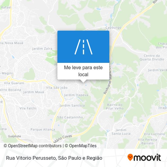Rua Vitorio Perusseto mapa