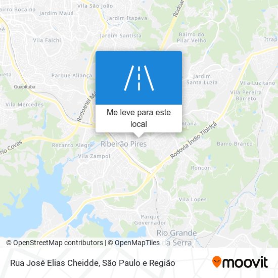 Rua José Elias Cheidde mapa