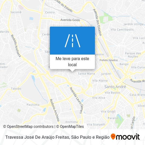 Travessa José De Araújo Freitas mapa