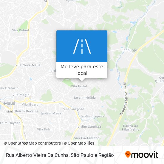 Rua Alberto Vieira Da Cunha mapa