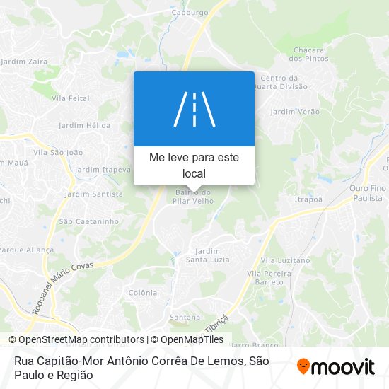 Rua Capitão-Mor Antônio Corrêa De Lemos mapa