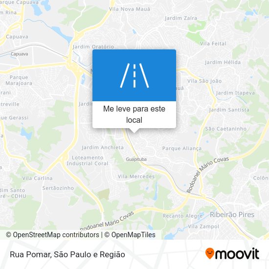 Rua Pomar mapa
