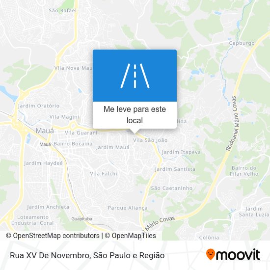 Rua XV De Novembro mapa