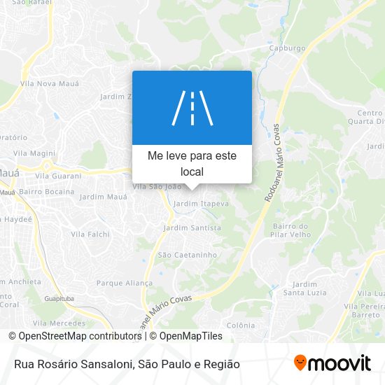 Rua Rosário Sansaloni mapa