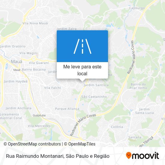 Rua Raimundo Montanari mapa