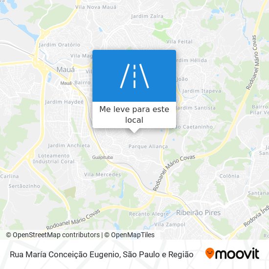 Rua María Conceição Eugenio mapa