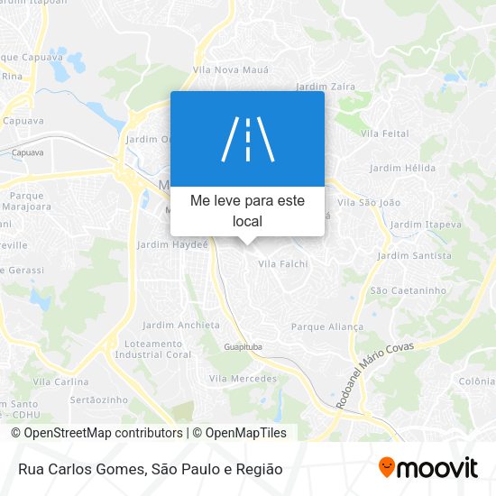 Rua Carlos Gomes mapa