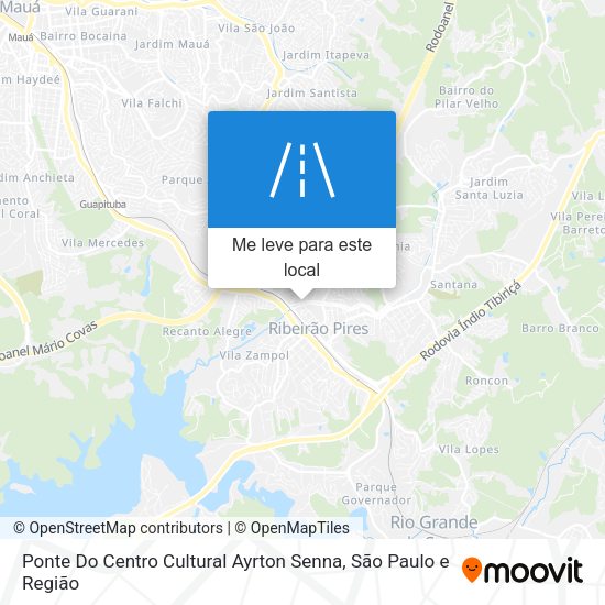 Ponte Do Centro Cultural Ayrton Senna mapa
