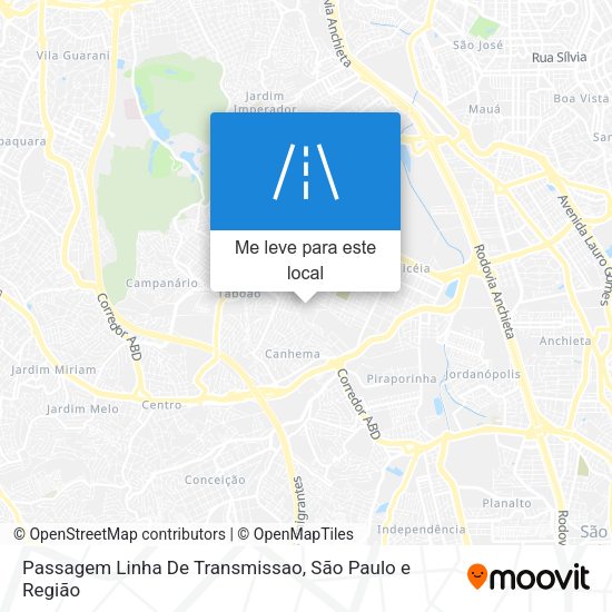 Passagem Linha De Transmissao mapa