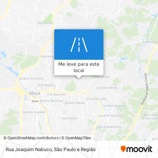 Rua Joaquim Nabuco mapa