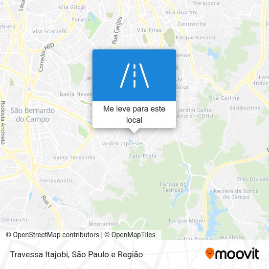 Travessa Itajobi mapa