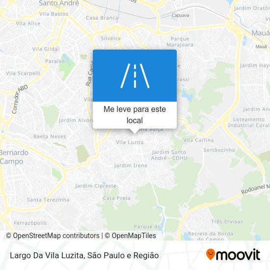 Largo Da Vila Luzita mapa