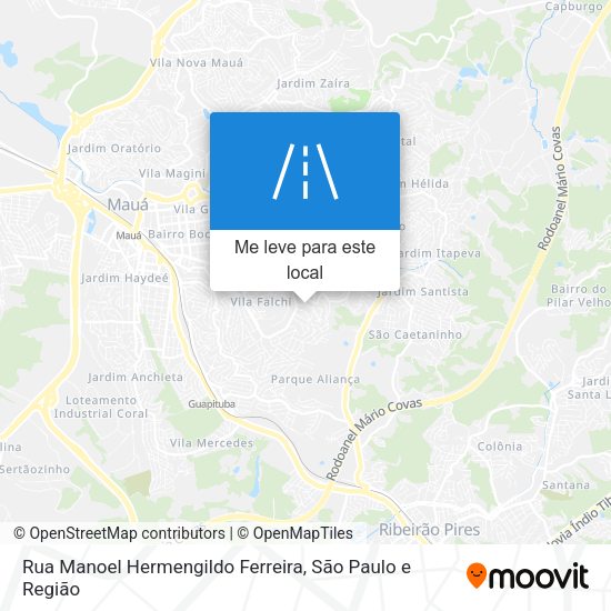 Rua Manoel Hermengildo Ferreira mapa
