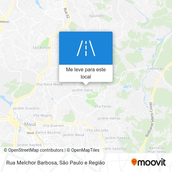 Rua Melchor Barbosa mapa