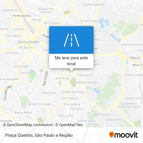 Praça Queirós mapa