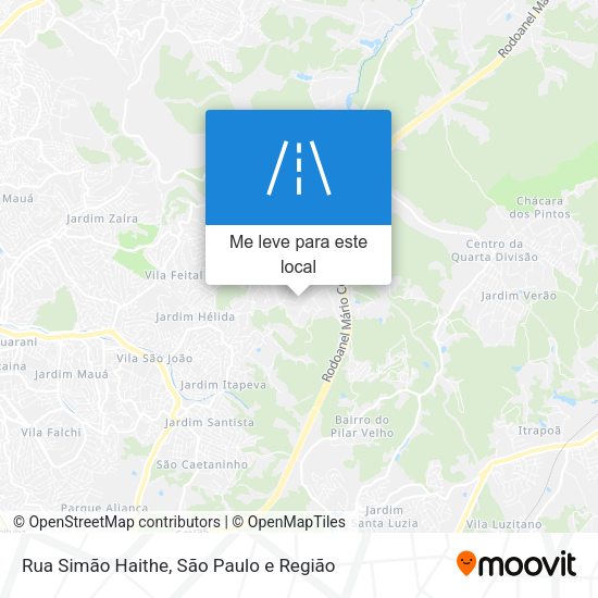 Rua Simão Haithe mapa