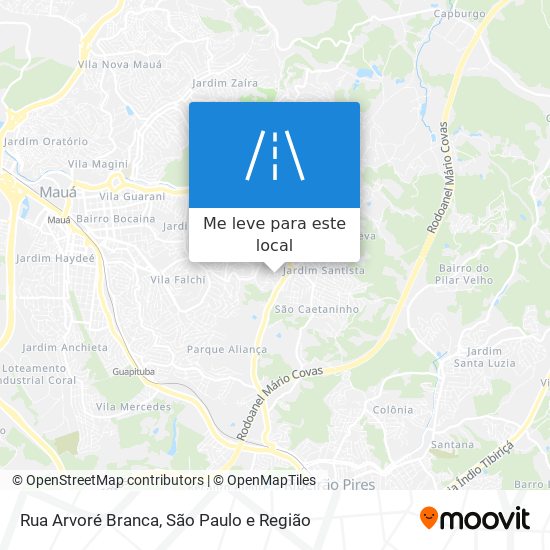 Rua Arvoré Branca mapa