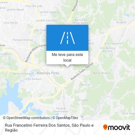 Rua Francelino Ferreira Dos Santos mapa