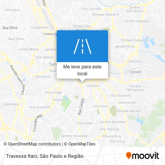 Travessa Itaci mapa