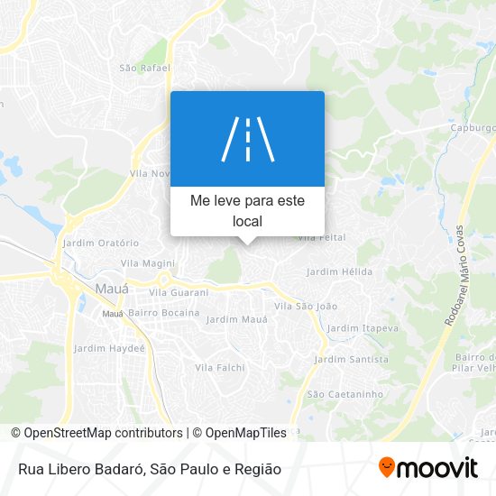 Rua Libero Badaró mapa
