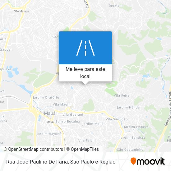 Rua João Paulino De Faria mapa