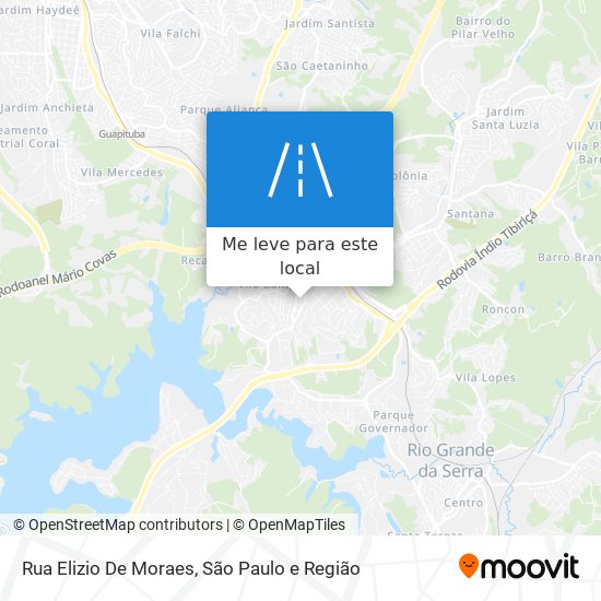 Rua Elizio De Moraes mapa