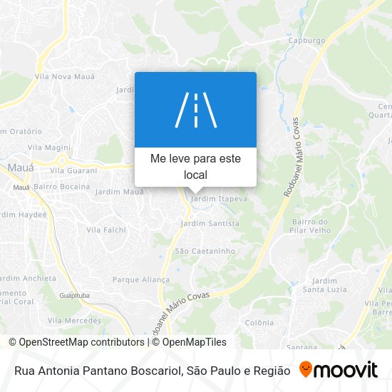 Rua Antonia Pantano Boscariol mapa