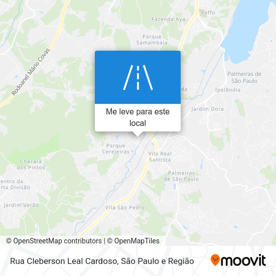 Rua Cleberson Leal Cardoso mapa