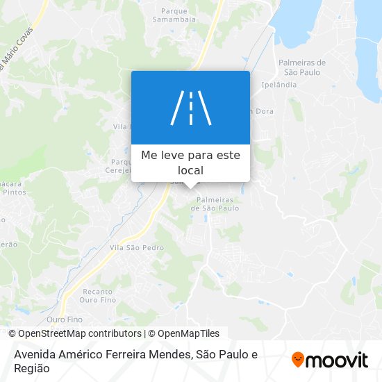 Avenida Américo Ferreira Mendes mapa