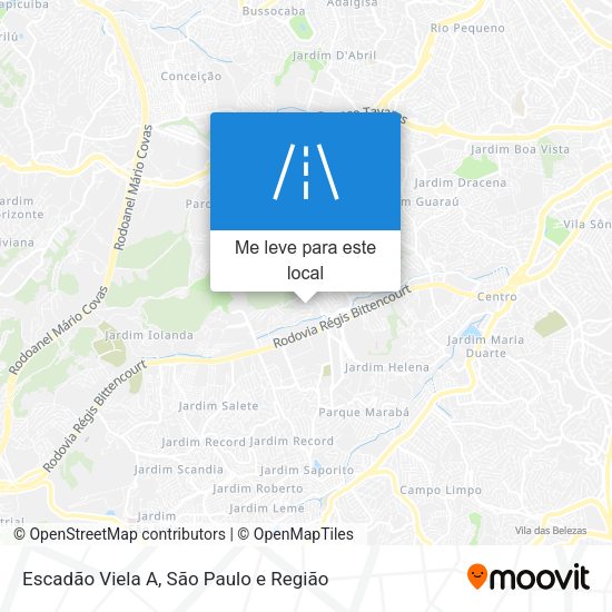 Escadão Viela A mapa