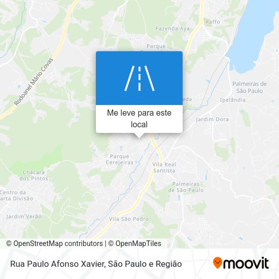 Rua Paulo Afonso Xavier mapa