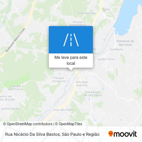 Rua Nicácio Da Silva Bastos mapa